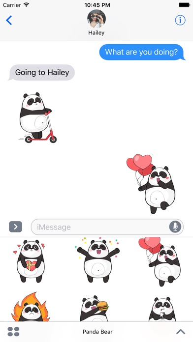 Panda Bear Stickers & Emoji screenshot 2