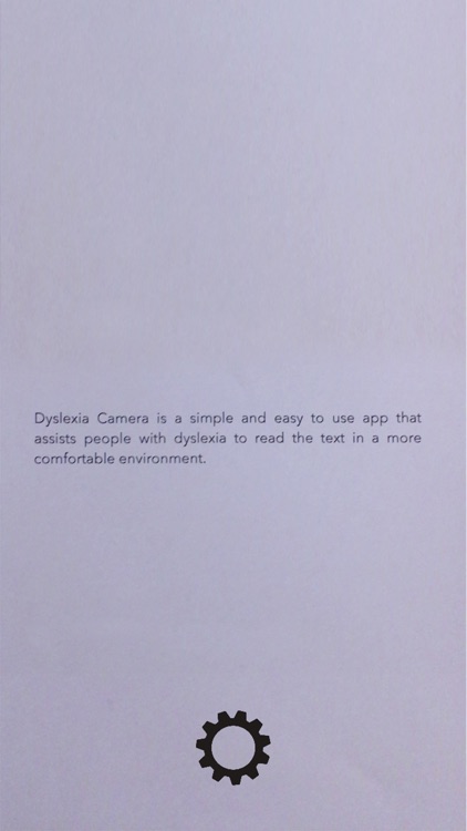 Dyslexia Camera