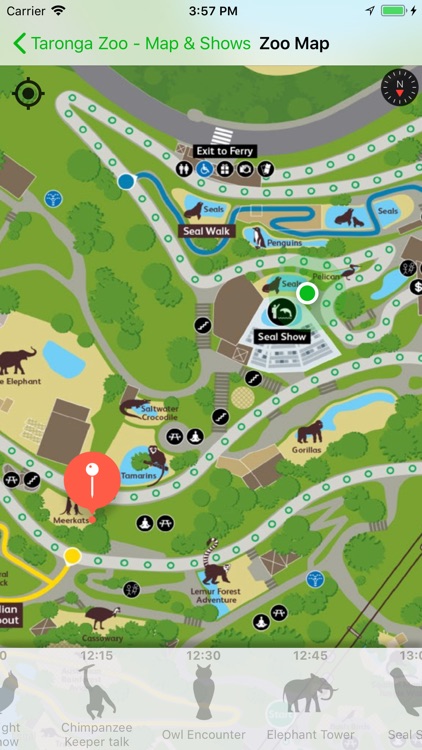 Taronga Zoo Sydney map & shows