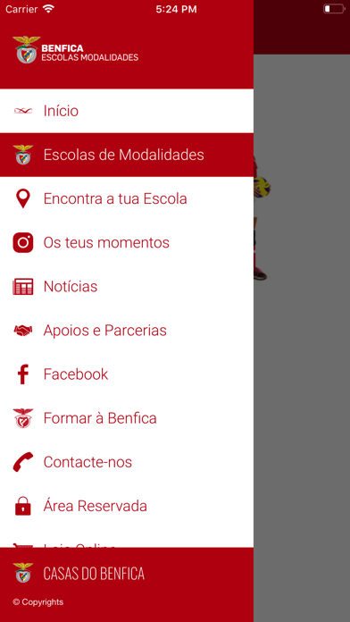 Benfica Escolas Modalidades screenshot 2
