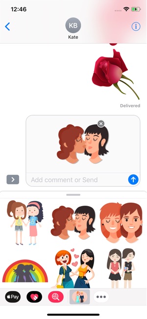 Girls in Love Stickers(圖3)-速報App