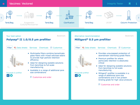 Merck Filter Selector+ screenshot 3