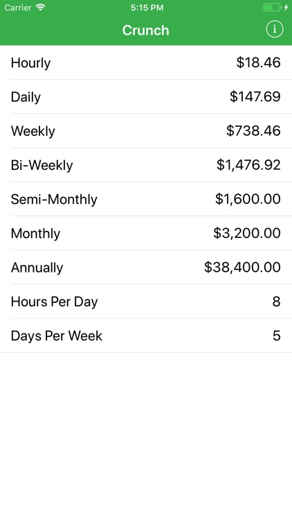 Crunch Salary/Wage Calculator screenshot-3