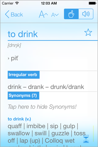 Dictionary Slovak English screenshot 3