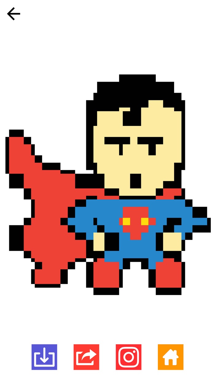 Superhero Color By Number