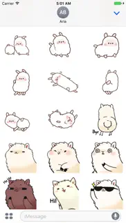 animated little alpaca sticker iphone screenshot 2