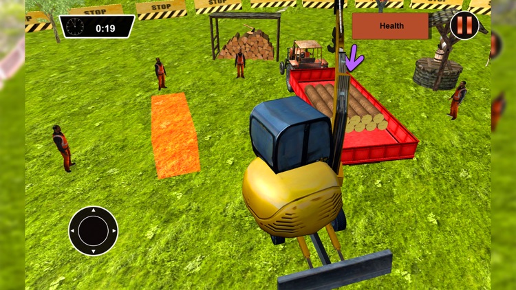 Log Transporter Tractor - 3D Crane Driver screenshot-3