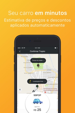 99 POP - Carros e Taxis screenshot 2