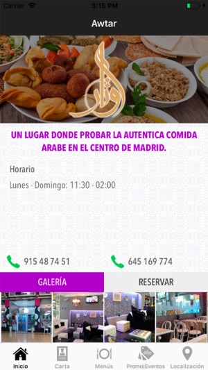 Awtar Restaurant Tetería Árabe(圖1)-速報App