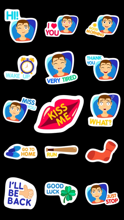 Texts from BF Stickers Emojis