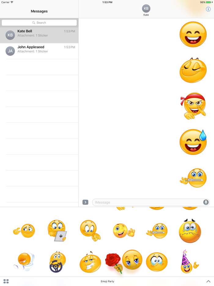 Emoji Party Stickers