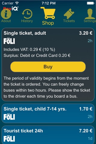 PayiQ Tickets screenshot 3