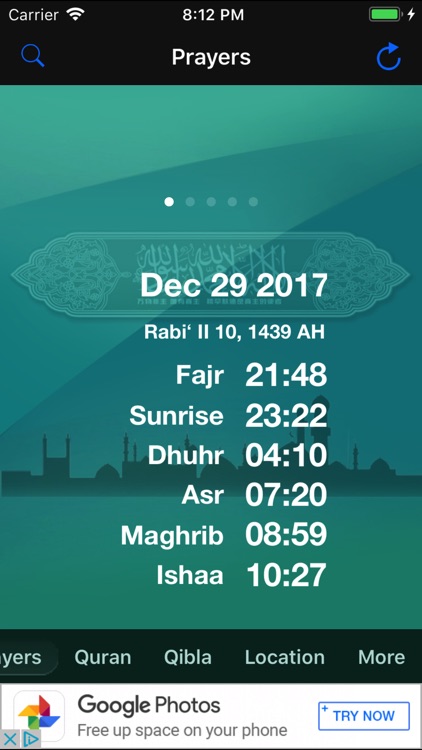 Muslim Pray Time