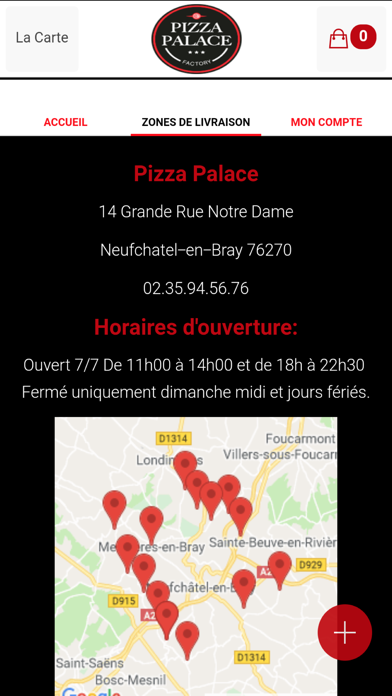 Pizza Palace Neufchatel en Bra screenshot 4