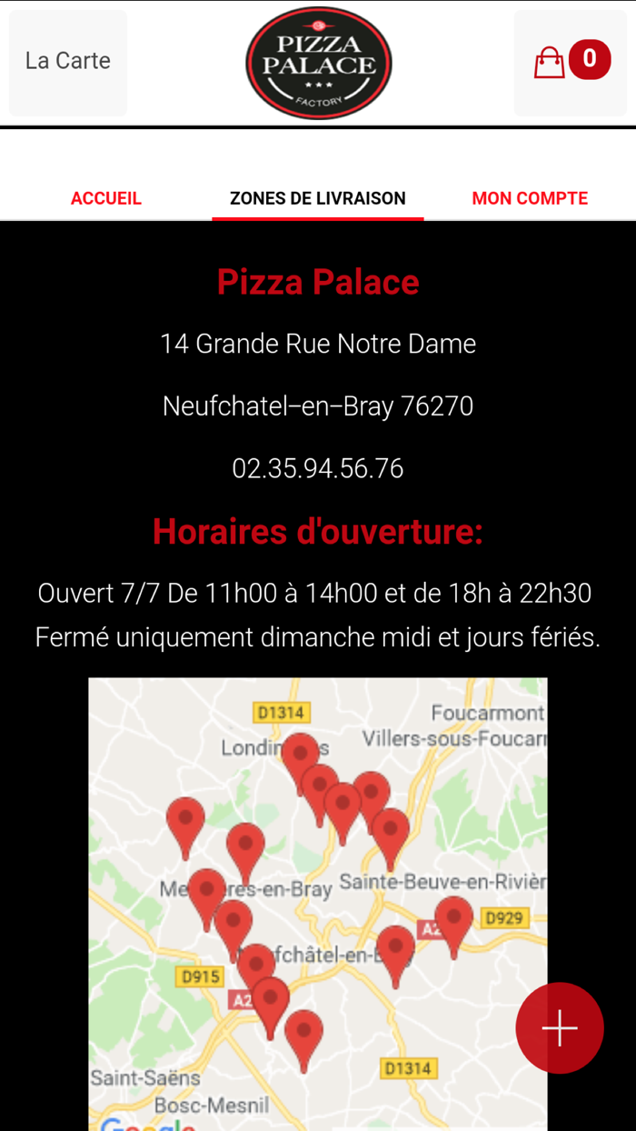 Pizza Palace Neufchatel en Bra