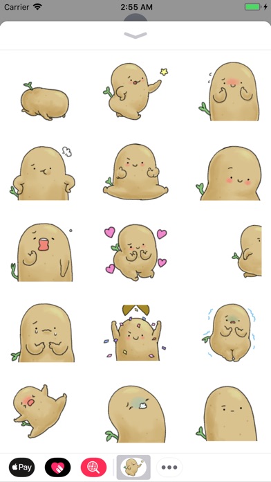 Potato Animated Stickers screenshot 2