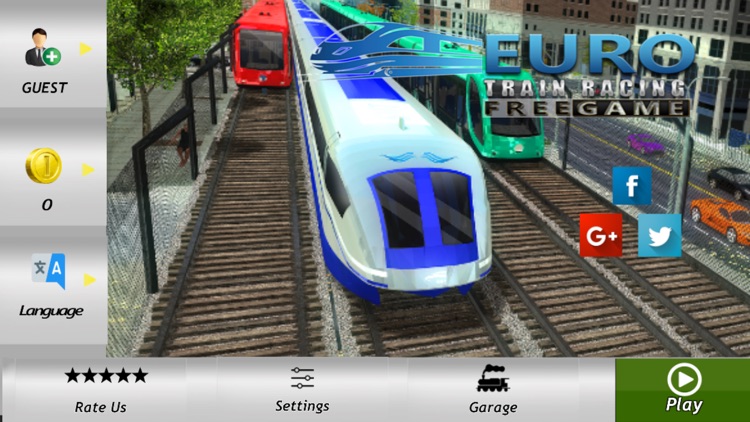 Euro Train Racing Game 2018