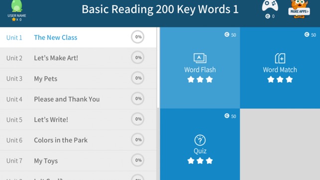 Basic Reading 200 Key Words 1(圖2)-速報App