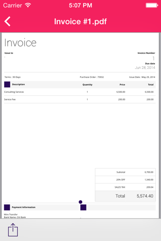 Invoice Center screenshot 2