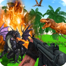 Activities of Dragon vs Dinosaur shooting 3D