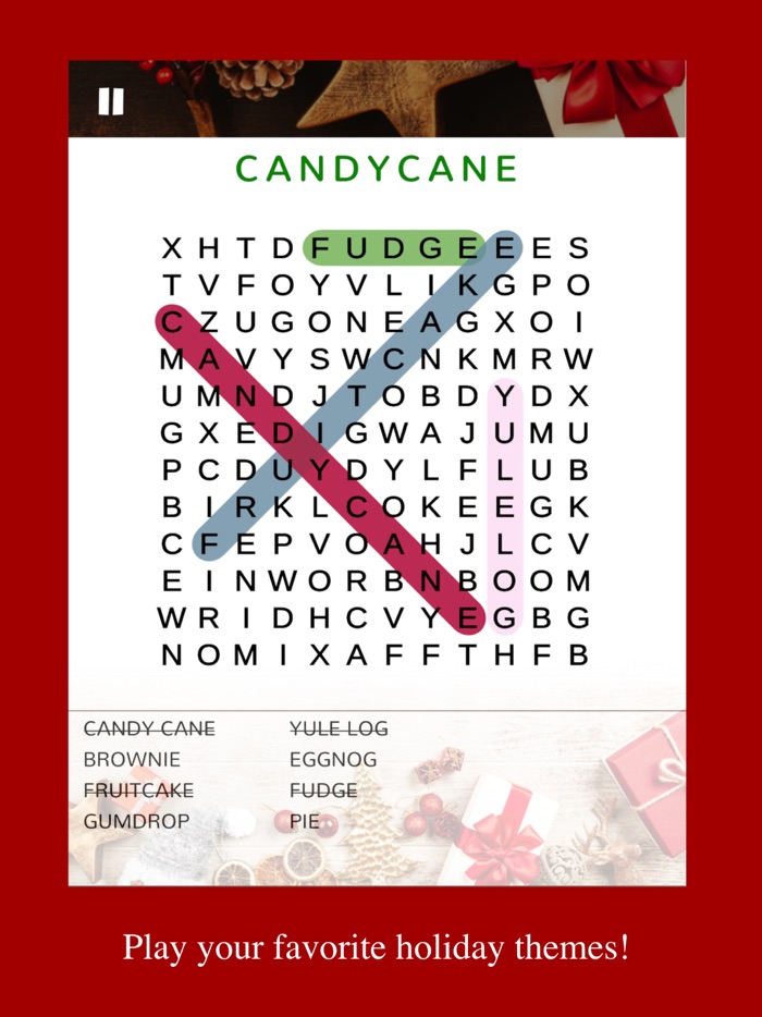 Christmas Stories Word Puzzle