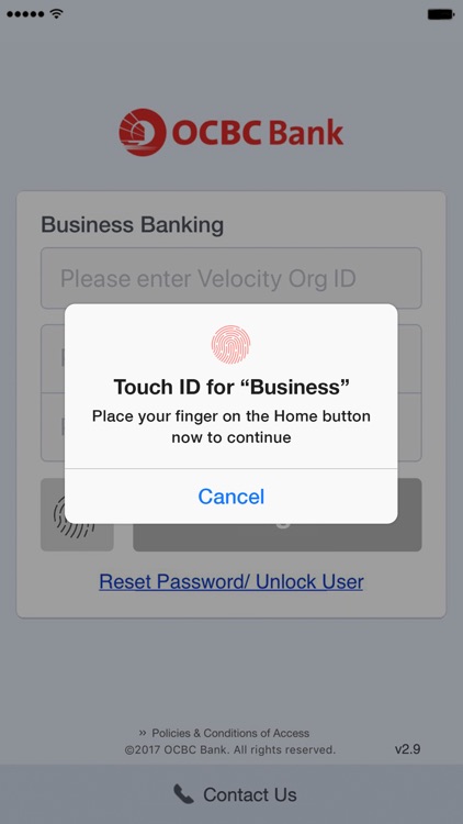 OCBC Business Mobile Banking