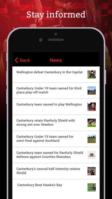 Canterbury Rugby Union screenshot 2