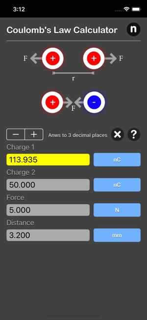 Coulomb's Law Calculator(圖5)-速報App