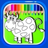 Farm Coloring Book For Cow Drawing Games