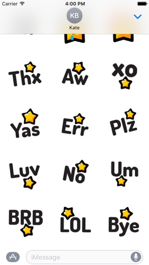 Animated Happy Star Stickers for iMessage(圖2)-速報App