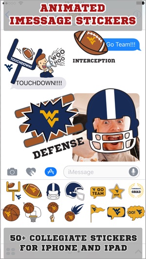 West Virginia Mountaineers Animated+Stic