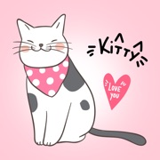 Bunny Cat Stickers for iMessage