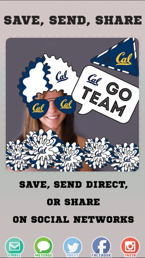 California Golden Bears PLUS Selfie Stickers(圖4)-速報App