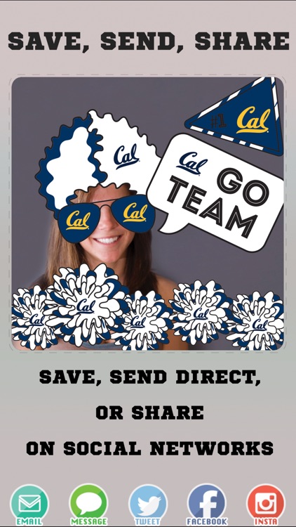 California Golden Bears PLUS Selfie Stickers screenshot-3