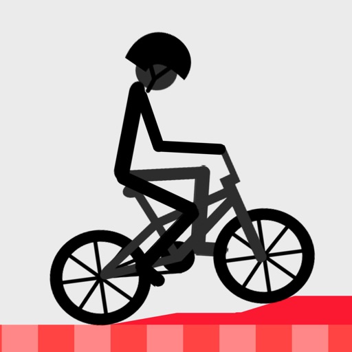 Stickman Wheelie Bike Rider Icon