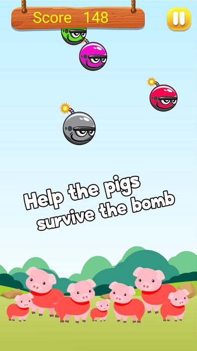 Bomber Pig Blast - Piggy Farm screenshot 2