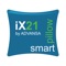 The iX21 smartphone app works in harmony with the smart pillow, equipped with tiny sensors which measure and analyze your sleep during the night