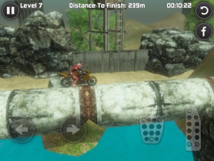 Bike Trials Wasteland, game for IOS