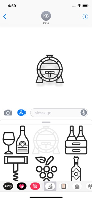 Minimal Wine Stickers(圖2)-速報App