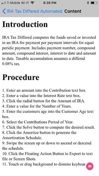IRA Tax Differed Accumulation screenshot 3