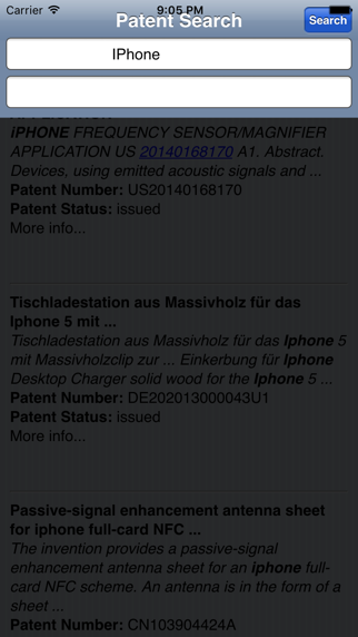 Patent Searcher screenshot1