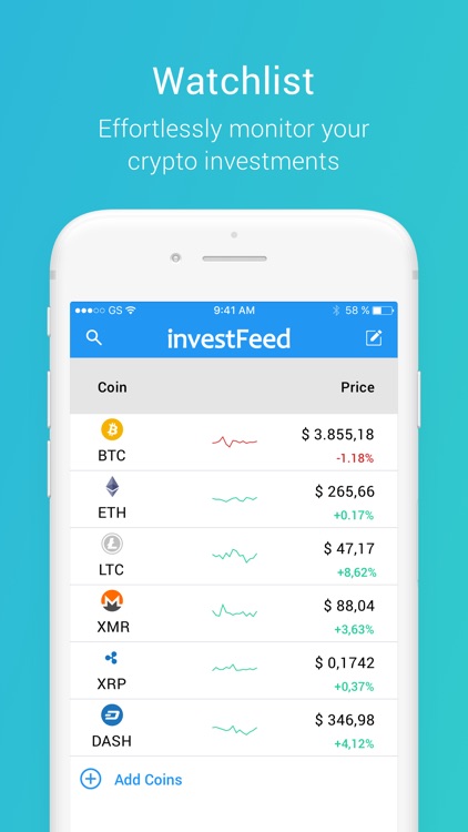 investFeed Crypto Chat