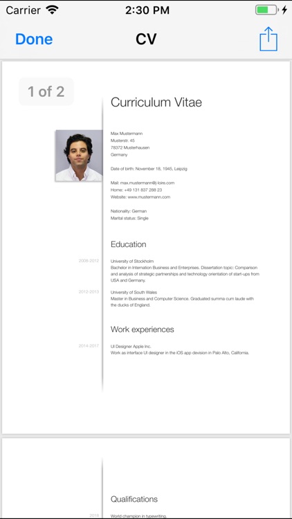 CV Designer