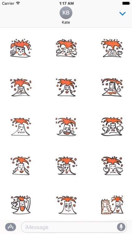 Explosion Volcano Emoji Sticker