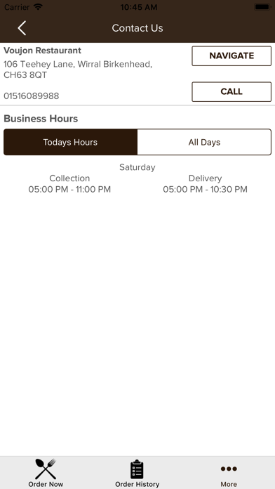 How to cancel & delete Voujon Restaurant from iphone & ipad 4