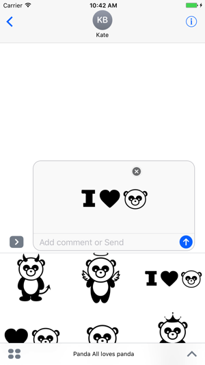 Panda - All loves panda stickers pack(圖4)-速報App