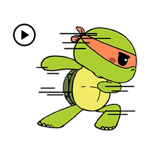 The Fastest Turtle Sticker icon