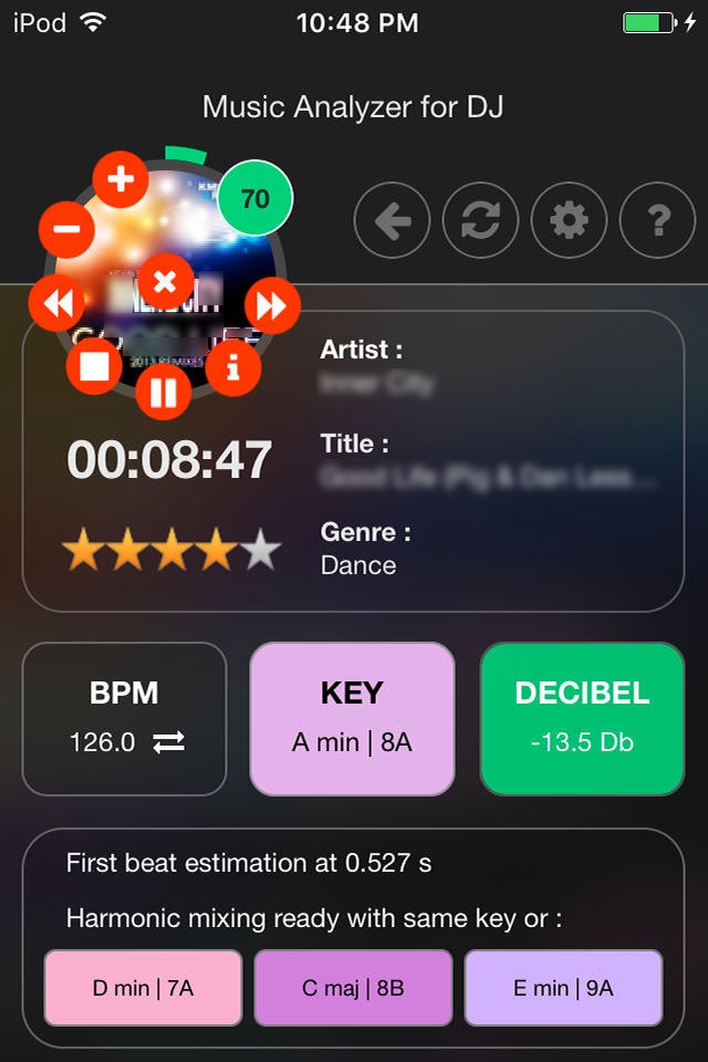 Music analyzer for DJ screenshot 2