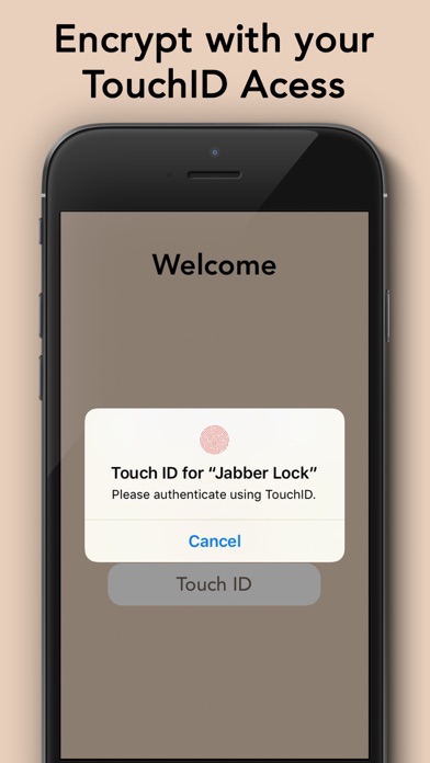 Fingerprint Password Safe Chat screenshot 2