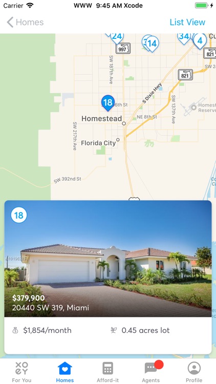 XOEY – Home & Agent Finder App